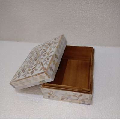 DECORATIVE HANDCRAFTED M.O.P INLAY BOX